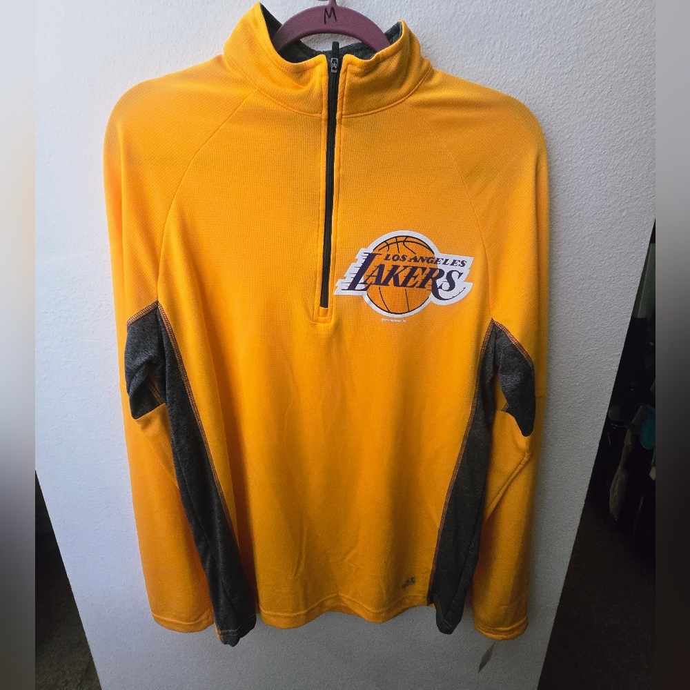 Los Angeles Lakers Yellow and Gray Pullover - Picture 2 of 6